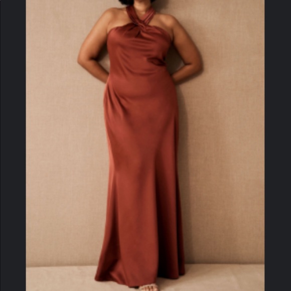 BHLDN 	Ruby Satin Charmeuse Dress - Picture 1 of 1